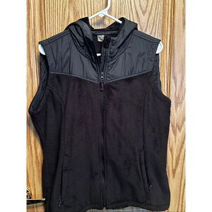 Women’s Made for Life Black Vest with Hood XL